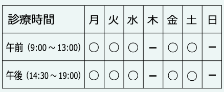 診療時間案内